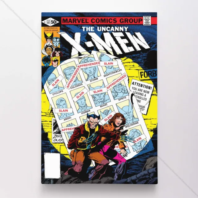 Uncanny X-Men Poster Canvas Vol 1 #141 Xmen Marvel Comic Book Art Print