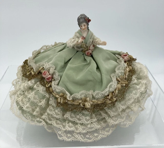 Demi-figurine Ancienne En Porcelaine - Boîte 11,5 Cm - Fabrication Allemagne