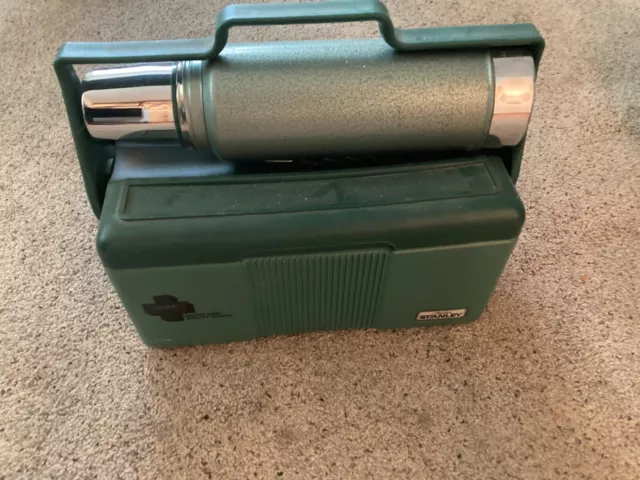 Vintage Green Stanley Aladdin Insulated Cooler Lunch Box - No Thermos - VGC