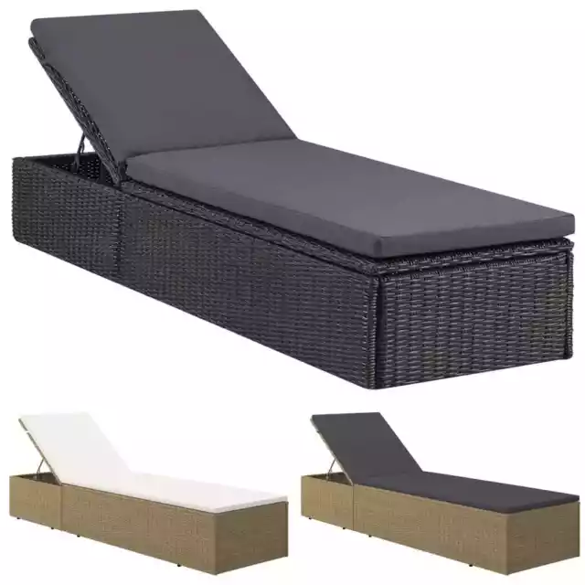 Chaise Longue Résine  Bain de Soleil Transat Jardin Multi Couleurs