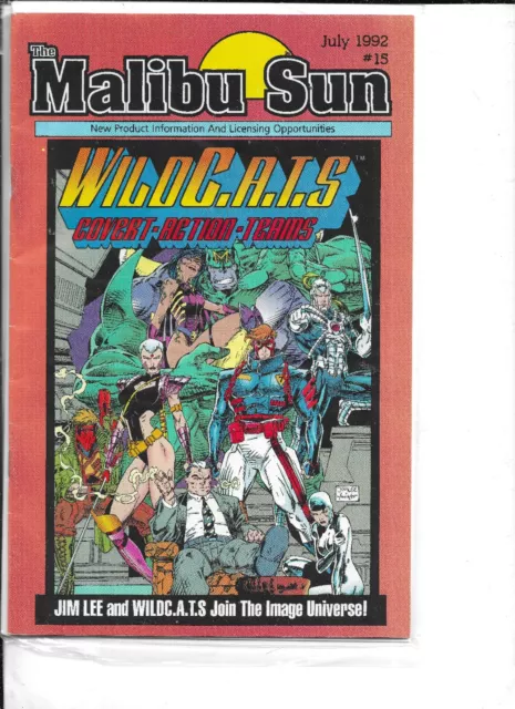 Malibu Sun (image 1992) VF- #15 1st App. JIM LEE's WILDC.A.T.S. LOWERED OPENING!