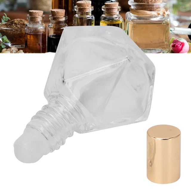 Roll On Refillable Profumo Bottiglia Di Vetro Vuoto Aromaterapia Olio Essenz DB3