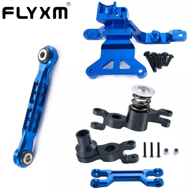 FLYXM Steering Protect Bracket/Link/ Knuckle Kit For Traxxas X-MAXX RC 1/5 Truck