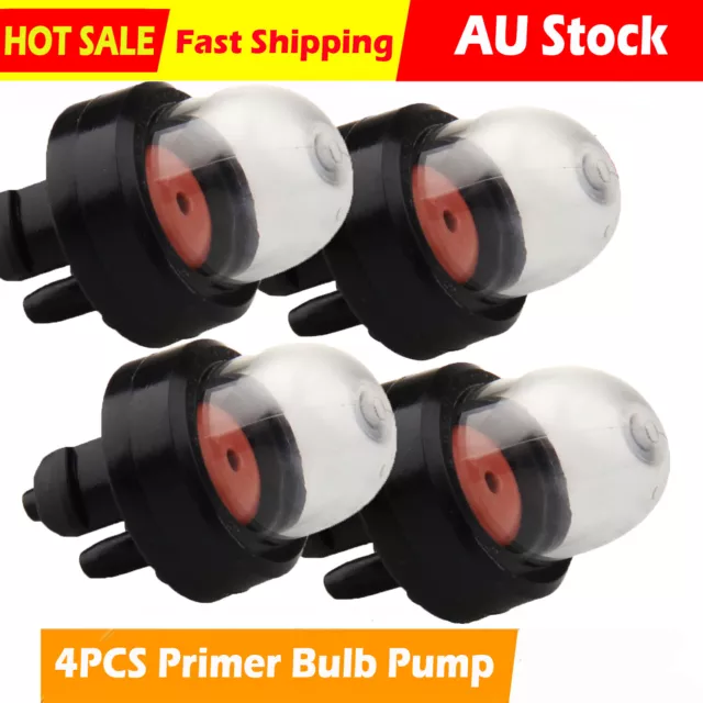 Petrol Strimmer Primer Bulb X 4 Pump Fuel for Stihl McCulloch Flymo Husqvarna AU