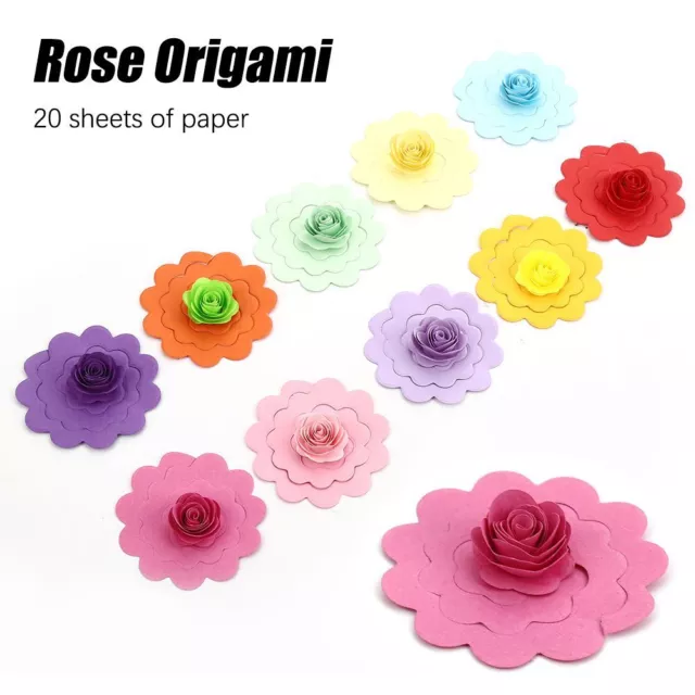 Partially Prepared Products Craft Paper Origami Art Paper Folding Rose Origami