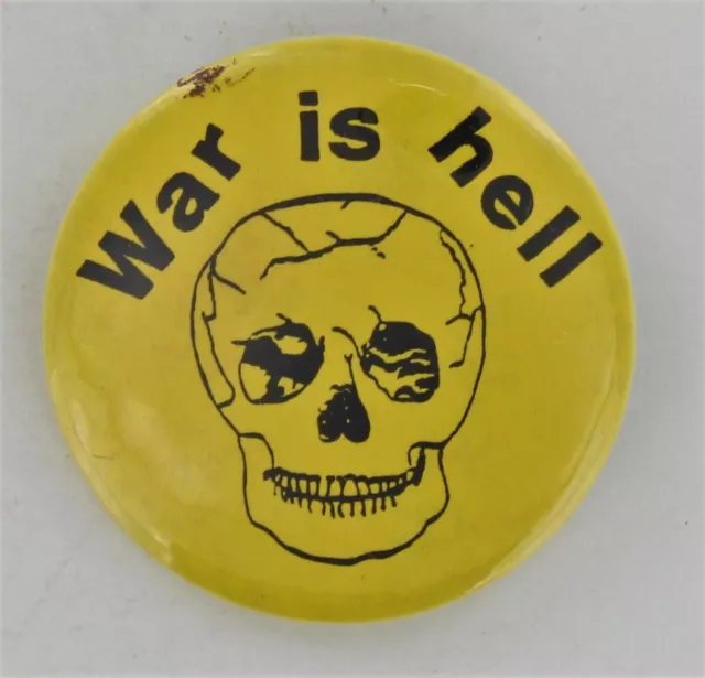Skull & Bones 1970 War Is Hell Vietnam Protest Death Danger Vintage Peace P1012