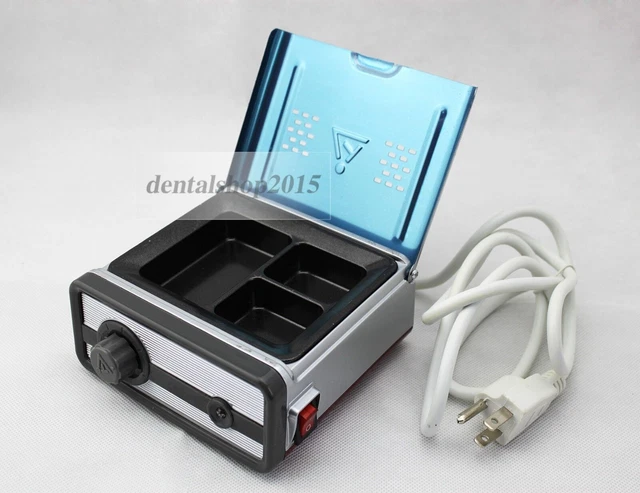 110V Wax Heater Dental Lab Equipment 3-Well Analog Melting/Heating Dipping Pot