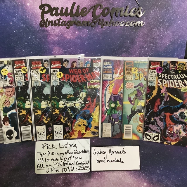Pick- Spiderman Annuals 2 3 6 Web 27 Amazing 10 14 Spectacular Marvel comics
