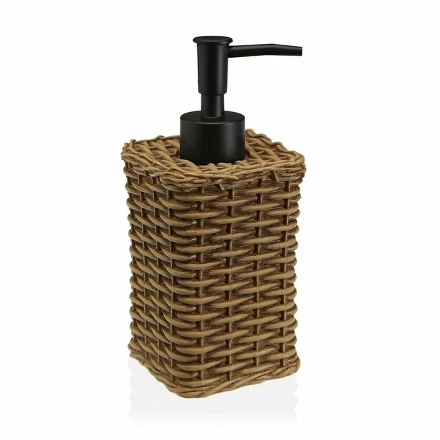 Dispensador de Jabón Versa Marrón Resina ABS [7,5 x 18 x 7,5 cm]
