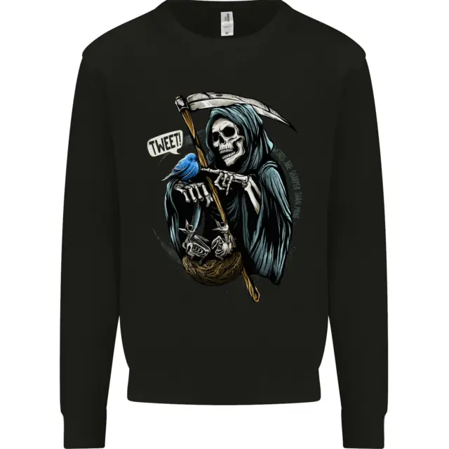 The Grim Reaper Skull Heavy Metal Gothic Mens Sweatshirt Jumper