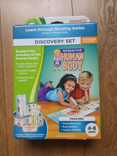 Leap Frog Discovery Set Interactive Human Body 5 Piece Set 4-8 years Leapreader