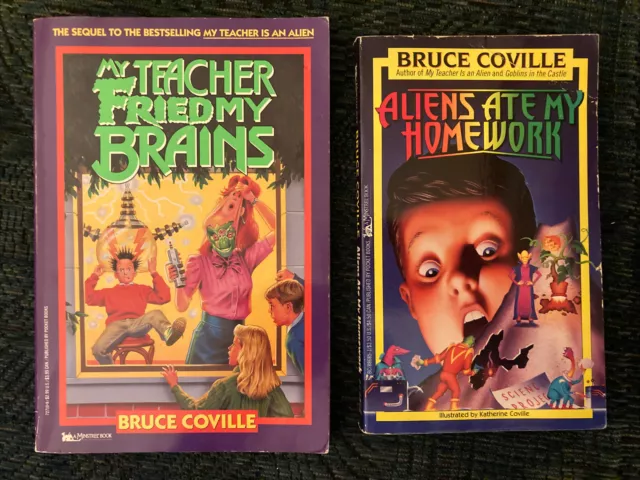 4 Bruce Coville Space Alien Books