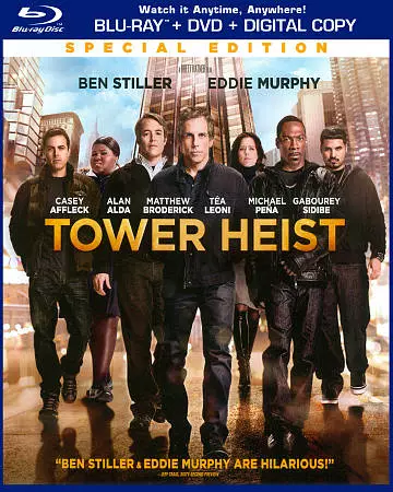Tower Heist (Blu-ray/DVD, 2012, 2-Disc Set, Special Edition Includes Digital...