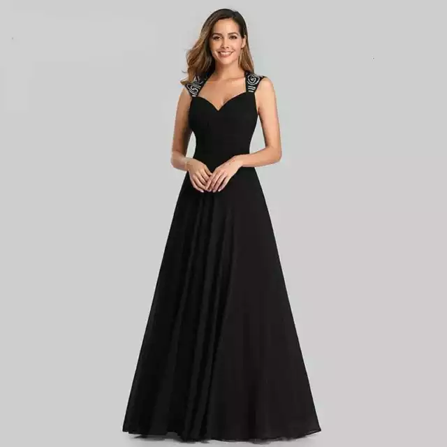 Abito da sera da cerimonia Abito lungo elegante matrimonio vestito da donna