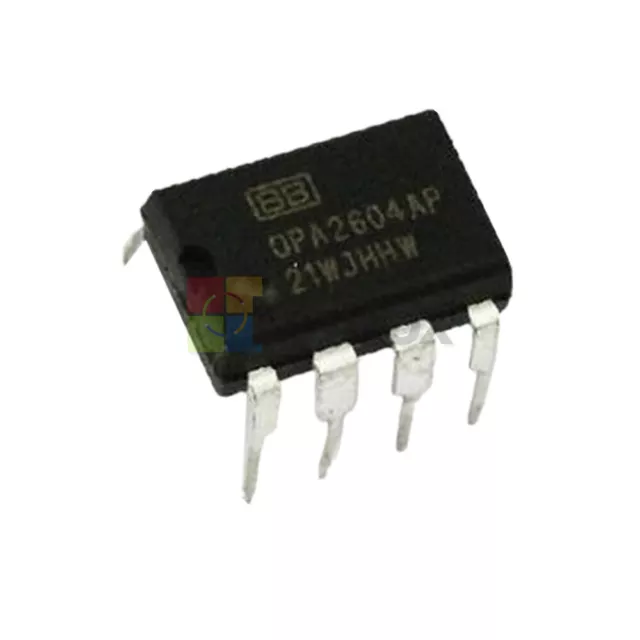 10Pcs OPA2604APG4 OP AMP IC BURR-BROWN/BB/TI DIP-8 OPA2604AP OPA2604APG4 IC