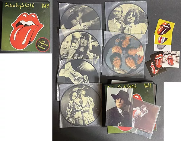 The Rolling Stones - Picture Disc Single Set 1-6  Germany 7" Box set rare!