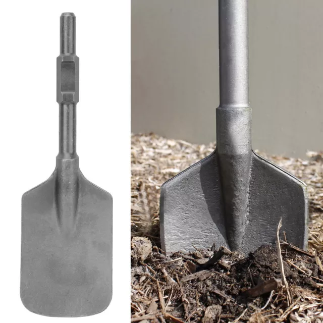 Chrome Steel Clay Spade Scoop Chisel Bit For Electric Breaker Demolition Tool UK