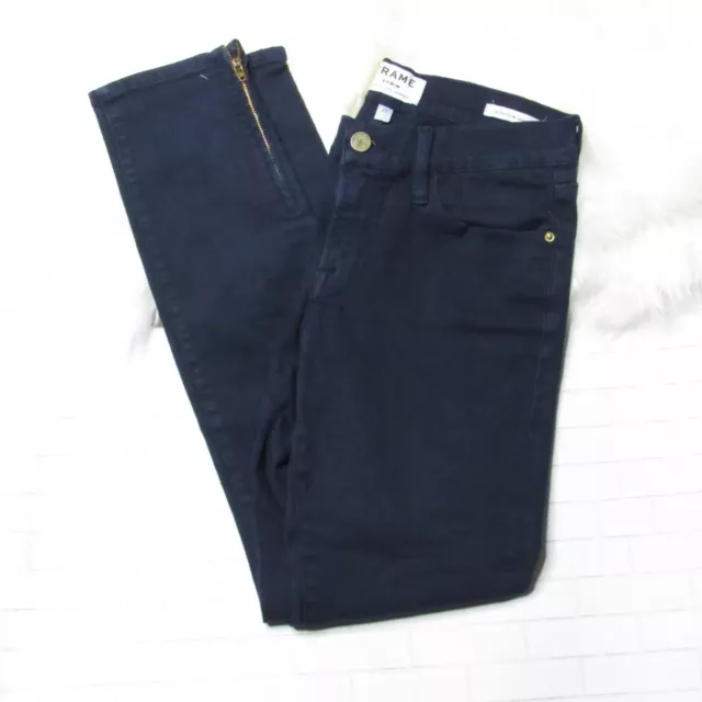 Frame Denim Le Skinny De Jeanne Crop Ankle Zip Women’s Jeans 27