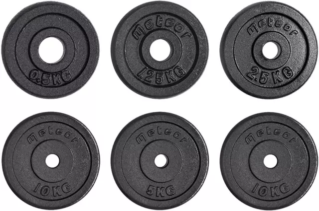 Meteor Essential Cast Iron Weight Plate 25.4Mm Hole, Standard Plate Weightliftin