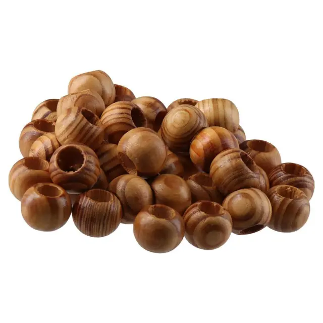 20MM ROUND NATURAL Wood Beads Wooden Craft Beads Home Party Decorations.  $14.44 - PicClick AU