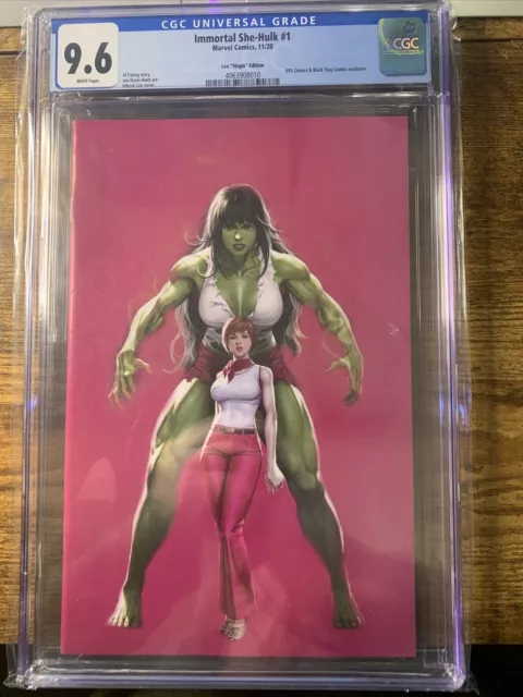 Immortal She-Hulk #1 Black Flag Inhyuk Lee Virgin Variant *2020* Cgc 9.6