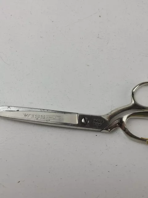 Vintage Wiss Inlaid Steel Forged No. 28 Scissors - Made In USA