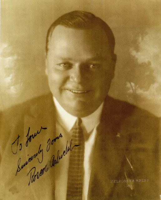 ROSCOE 'FATTY' ARBUCKLE Autographed Photograph - Film Star Actor - preprint