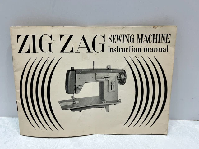 Original Elgin Zig Zag Sewing Machine Instructions Manual User Guide Vintage