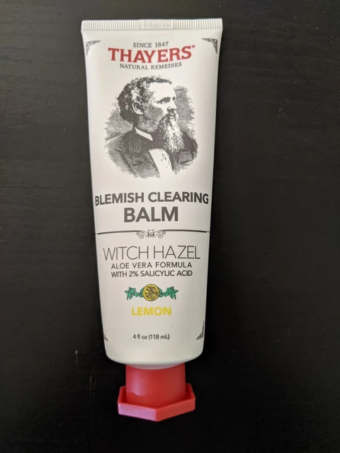 Bálsamo limpiador de manchas Thayers con avellana de bruja limón y ácido salicílico 4 oz