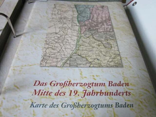 Dtsch.Geschichte in Historischen Karten 1848 Großherzogtum Baden Mitte 19. Jh.