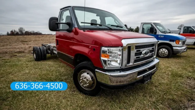 2009 Ford E450 xlt Used cab chsssis 6.0 powerstroke diesel auto flatbed box swap