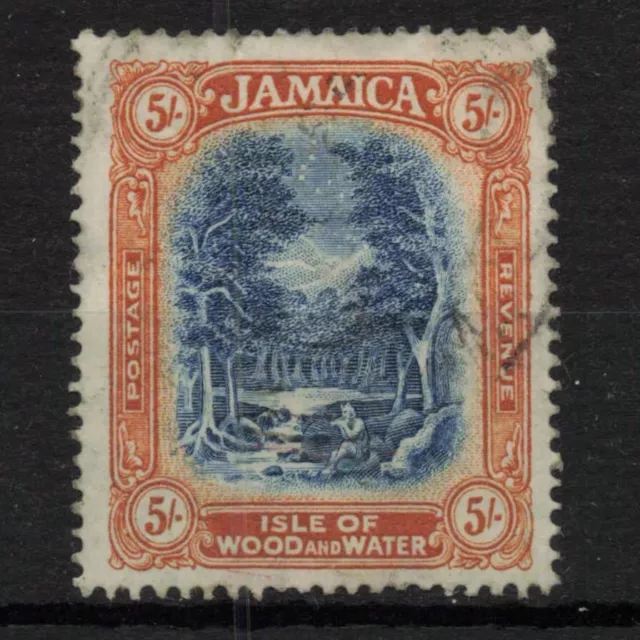 JAMAICA 1919-21  KGV Definitive SelectionHigh Value 5/- USED