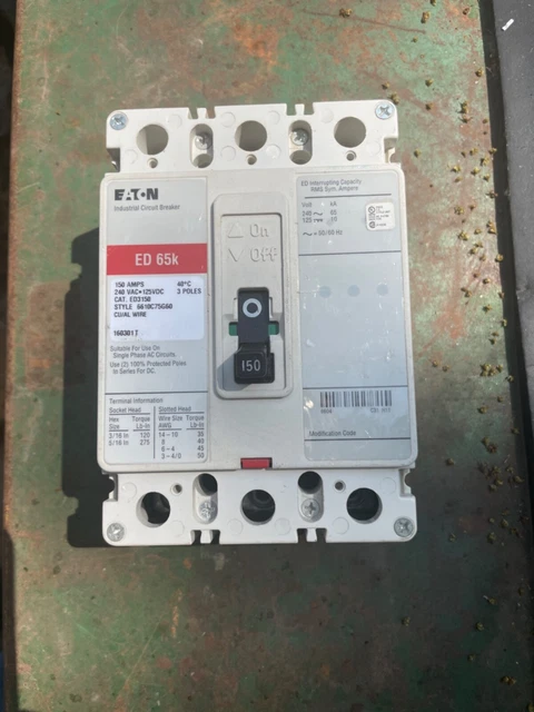 Eaton EDB3150 Molded Case Circuit Breaker