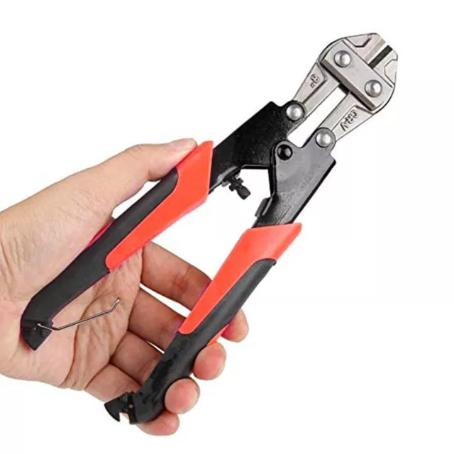 Portable 8" Bolt Cutters HEAVY DUTY Steel Wire Cable Mesh Cutting Tool Clipper