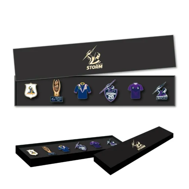 Melbourne Storm NRL Evolution Lapel Pin Badge Collectors Set