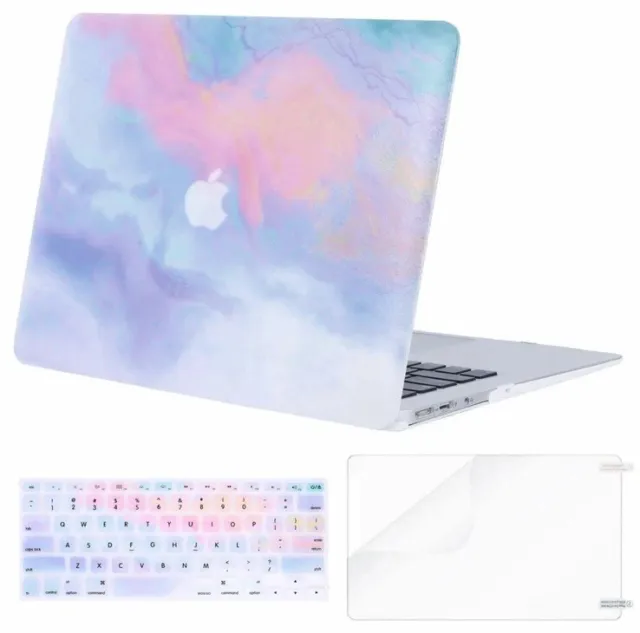 Hard Shell Case Apple Macbook Air 13 inch 2012-2017 Keyboard Cover Blue Pink