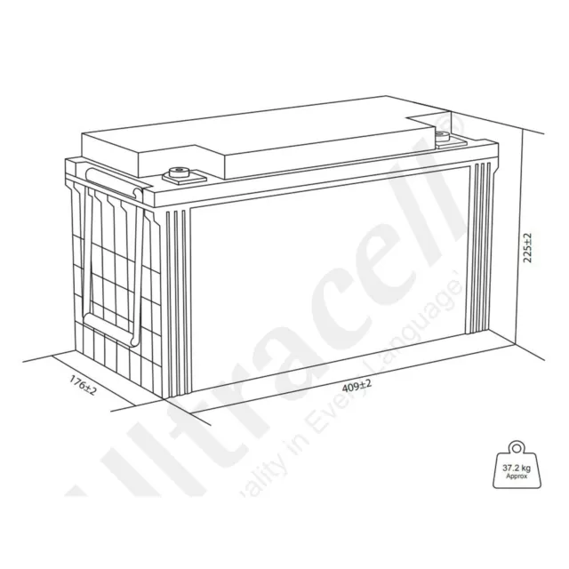 OFERTA!!! Batería estanca Ultracell GEL Ciclo Profundo 120Ah 12V Energía solar 2