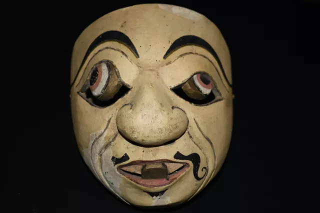 Antique / Vintage Carved Wood Mask from Bali / East Java Indonesia