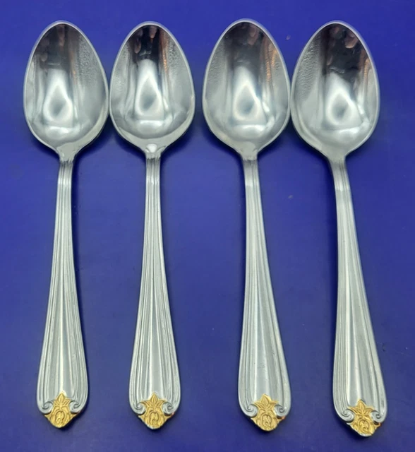 ANTIQUE REED & Barton Gold-Washed Silver Five O'Clock Spoon