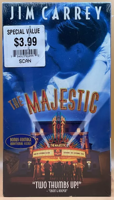 The Majestic VHS 2003 Jim Carrey **SEALED NEW** **Buy 2 Get 1 Free**