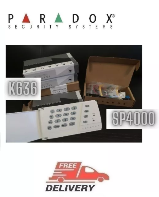 Paradox Security Systems SP4000 + K636 KIT clavier de panneau d'alarme