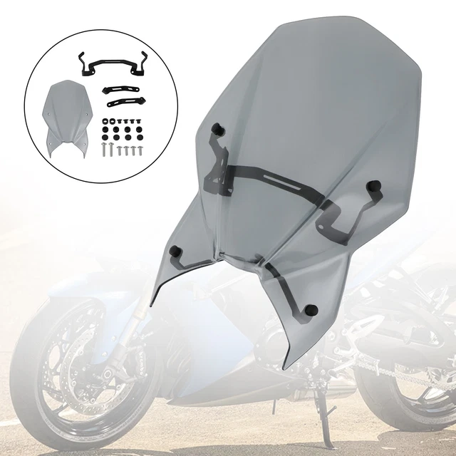 ABS Motorcycle Windshield WindScreen fit for Suzuki GSX-S 1000 2021-2022 Gray Y8