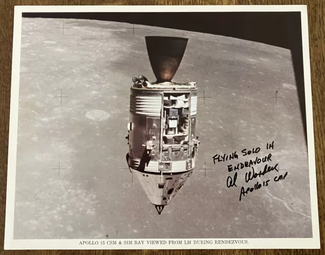 Al Worden Apollo 15 Signed 10 x 8 CSM 'Endeavour' Litho *Zarelli Space LOA*