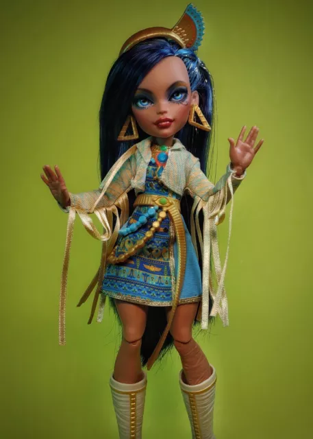☠ Nueva muñeca personalizada Monster High repintada Cleo De Nile Ever After momia gótica bjd ☠