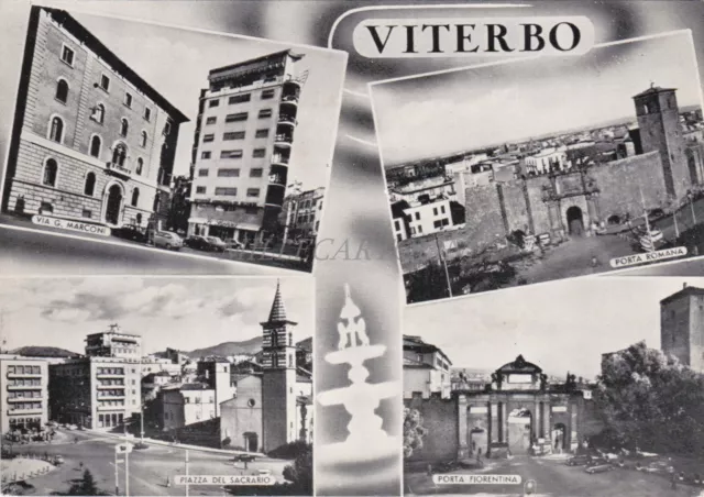 VITERBO - Vedute, Cartolina 1962