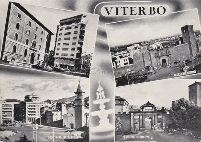 VITERBO - Vedute, Cartolina 1962