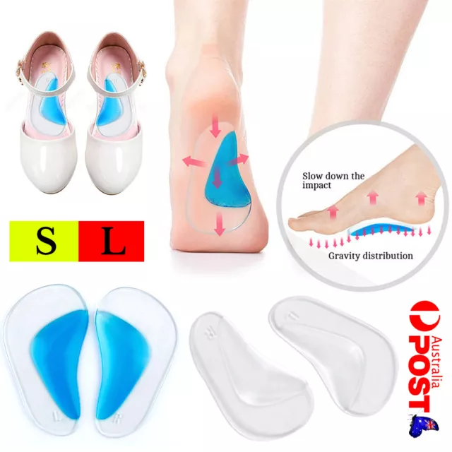 Flat Feet Unisex Gel Arch Support orthotic Shoe insole Foot Pain Cushion Pads