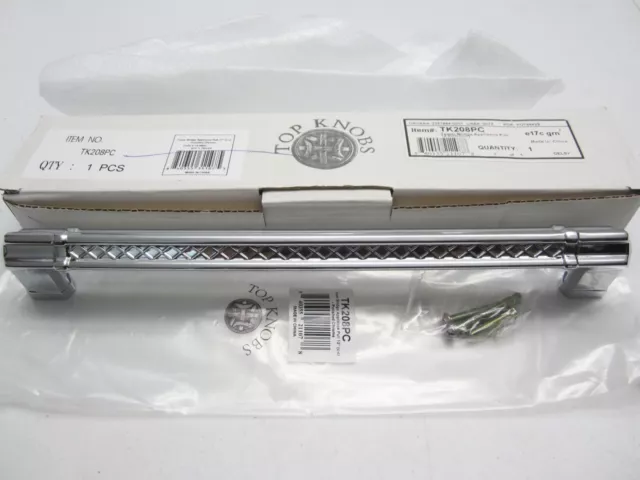 NEW Top Knobs TOWER BRIDGE 12"c-c HANDLE APPLIANCE PULL, Polished Chrome Finish