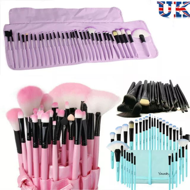 3-32pcs Professional Makeup Brushes Set Cosmetic Tool Kabuki Makeup+Luxury Bag