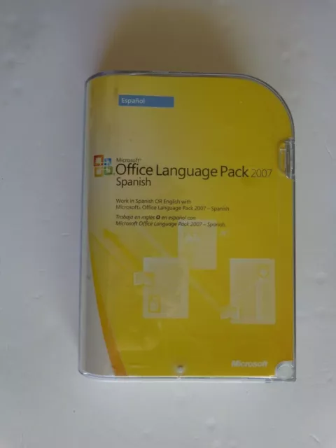 Microsoft Office Language Pack 2007 Spanish For Windows(UNOPENED FACTORY SEALED)